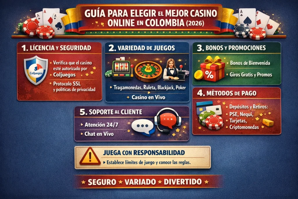Guía para elegir el mejor casino online en Colombia